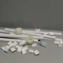 Delamu Cord Hider, 157in Wire Covers for Cords on Wall, Premium Cable Hider Cord Covers for Wires, Cable Management Wire Hiders for TV, Cable Raceway Kit, W0.95 H0.55in, White