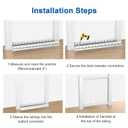CKE 50 Pack 26" White Round Aluminum Balusters, White Aluminum Spindles with Screws& Conectors for Indoor Outdoor, 3/4" Diameter Hollow Deck Round Balusters for Wood and Composite Deck Balusters