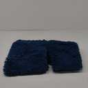 Yimobra Chenille Bathroom Rugs Set U-Shape, Luxury Thick Absorbent Plush Rugs, Soft Shaggy Bath Floor Mats, Non Slip, Machine Washable(31.5 x 19.8 + 24 x 19.5 Inches,Peacock Blue)