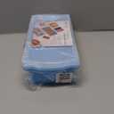 ZIP STANDING Silicone Freezer Trays with Lid,1-cup Soup Freezer Container large Ice Cube Molds with Reinforced Steel Ring Top for freezing Soup Sauce Broth Leftovers oven Dishwasher -Safe(2-Pack)