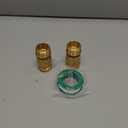 HQMPC Garden Hose Quick Connect Solid Brass Quick Connector Garden Hose Fitting Water Hose Connectors 3/4 inch GHT (2SETS)