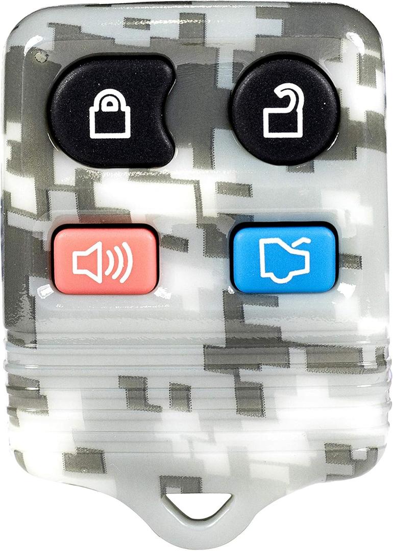 1x Camouflage New Keyless Entry 4 Button Remote Car Key Fob Fobik Compatible with Mustang Escape Expedition Explorer Focus Fusion Taurus Escort Lincoln Navigator Town Car Mercury with DIY Programming 1x Camouflage New Keyless Entry 4 Button Remote Car Key Fob Fobik Compatible with Mustang Escape Expedition Explorer Focus Fusion Taurus Escort Lincoln Navigator Town Car Mercury with DIY Programming