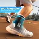 ZOELION Ankle Brace for Men Women with Auto-adaptive Side Pads, [Slim Fit & Flex Support] Ankle Stabilizer Support, Quick Hook & Loop Lace Up Ankle Brace for Sprained Ankle,Injury Recovery,Sports, M