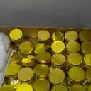 Wesiti 100 Pcs 8 oz Clear Plastic Mason Jars Containers With Screw-on Gold Lids Refillable Round Empty Plastic Jars Storage Containers Reusable for Kitchen Household Dry Food Storage Honey Herb Nuts