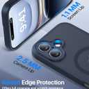 Magnetic for iPhone 16 Case [Full Camera Protection][Military-Grade Protection][Compatible with MagSafe] Shockproof Protective Slim Phone Case for iPhone 16, Navy Blue