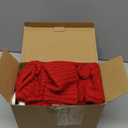 XIMISHOP 6pack Christmas Stockings, 18inch Large Personalized Cable Knitted Xmas Hanging Stocking Decorations with Name Tags for Holiday Christmas Party Family Decor (Red and White)