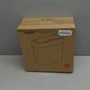 MOPALL Small Bathroom Can with Lid, 2.6 Gallons / 10 L Slim Plastic Garbage Bin with Pop-Up Lid, Mini Waste Basket Can Dog Proof for Kitchen, Bedroom, Office, Laundry, Toilet, Rv, White