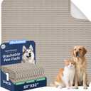 Washable Pee Pads for Dogs, Reusable Puppy Pads Dog Pads, Non-Slip Dog Pee Pads, Leakproof Pet Pee Pads Wee Wee Pads for Dogs. (Brown, 60"x82"(Pack of 1))