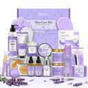 Mothers Day Gifts for Women, Spa Gifts Basket for Women, 21pcs Lavender Bath and Body Gift Basket, Self Care Gifts, Facial Skin Care Set, Birthday Gifts for Mom, Wife, Girlfriend, Sister