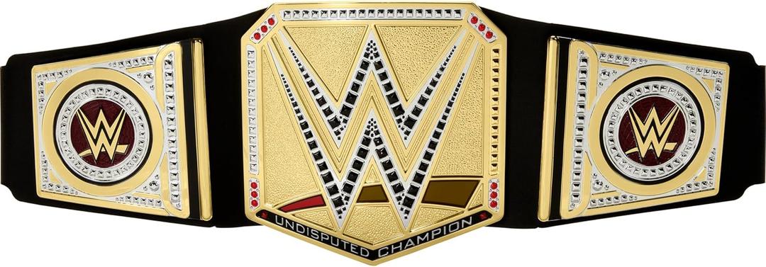 Mattel WWE Championship Title, Undisputed WWE Universal Championship Role-Play & Costume Accessory, Wearable Leather-like Belt 3+ Feet