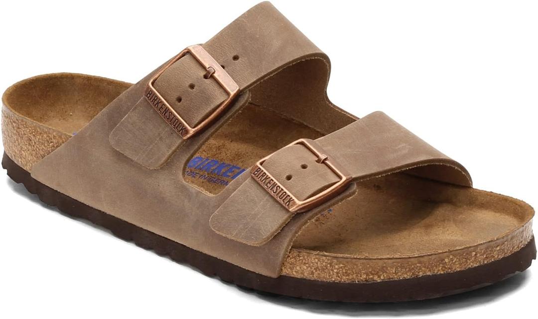 Birkenstock Women's Arizona Soft Footbed Sandals (10, Tobacco)