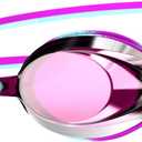 Speedo Unisex-Child Swim Goggles Vanquisher 2.0 Junior (Mirrored Marine Blue/Dive Purple/Pink Glow/Silver)