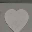 Valentine Heart Shaped Marble Cheese Board 10.6 x 9 Inch Charcuterie Cutting Tray Marble Serving Decorative for Decoration Charcuterie Kitchen (White)