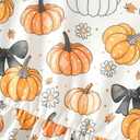 Halloween/Thanksgiving Little Girl Dress Pumpkin Long Sleeve Dresses Fall Outfits 2-9T (White)