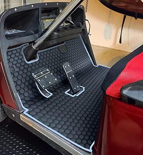 Matericuo Golf Cart Floor Liner Mat Full Coverage Custom Fit for EZGO TXT (1994-2025),Express S4 (2012-2020)，Cushman Workhorse，EX1 (2020),Valor,Navitas,Some Star Carts