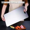 Titanium Cutting Board - 2026 New Upgrade 100% Pure Titanium Cutting Boards for Kitchen Double Sided Non Toxic Titanware Cutting Board,Hygiene Durable Dishwasher Safe Chopping Board (14"L x 10"W)