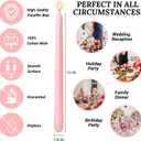 10 Inch Baby-Pink Taper Candles for Home Decoration, 10 Pack Unscented Candlesticks for Dinner Wedding Party, Smokeless and Dripless Candle Sticks
