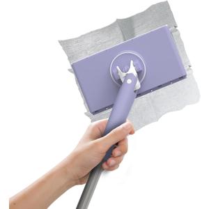 Portable Mini Surface Cleaner with 10 Count Dry Refills, 360 Rotating Cleaning Tool for All-Round Cleaning, Dry & Wet Duster for Window, Kitchen Cabinet, Mirror, Furniture (mini 28inch)
