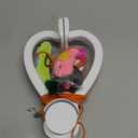 Interactive Cat Toys for Indoor Cats: Automatic Flying Bird Feather Wand Chase Exercise Enrichment Stimulation, USB Rechargeable Durable Safe Hanging Toy for Bored Kittens Adult Multi Cat Households (White)