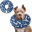 Supet Inflatable Dog Cone Collar Alternative After Surgery, Dog Neck Donut Collar Recovery E Collar for Neuter, Soft Dog Cone for Small Medium Large Dogs (XXL(Neck 18"-23"))