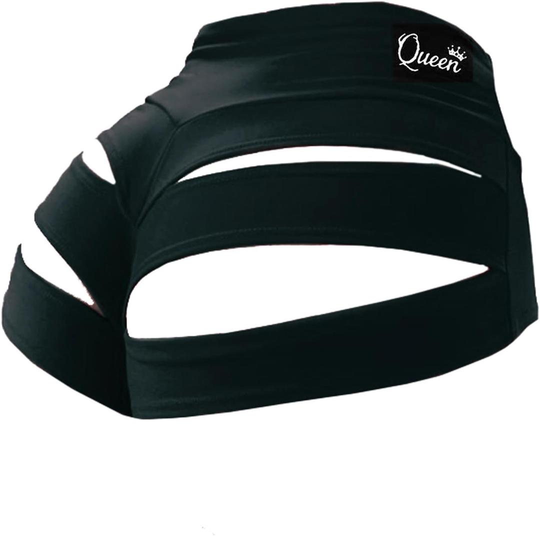 Women Sexy Cutout Underwear Retro Sports Yoga Booty Shorts Club Dance Night Wear (XX-Large, Style6-black)