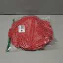 Snowkingdom Red Placemats Pressed Vinyl Metallic Shiny Floral Dinning Mats Round Leaf Table Decoration for Halloween Mother's Day Valentine Weddings Mother's Day Christmas Holiday Celebrations 18 Pack