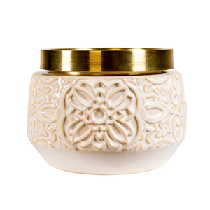 Fusion Oak & Rye 2-in-1 Moon Flower Warmer 5.25” w x 3.7”h