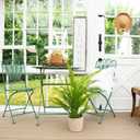 Nearly Natural 3ft UV Resistant Artificial Boston Fern Potted Plant Real Touch Leaves Indoor Outdoor