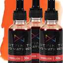 Artfinity Liquid Watercolor Paint 30 ml Bottle - 3 Pack, Vermillion - Vibrant Dye-Based Liquid Watercolor w/Glass Pipette, Fast-Drying, Fine Art Paint for Calligraphy, Airbrushing & Traditional Art