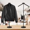 Mannequin Torso, 30 to 41 Inch Height Adjustable Shirt Display Stand for Vendors Shop Graduation Party, Stable Ease Assembly Dress Form Clothes Garment Rack, Jacket Coat Hanger Stand, Black