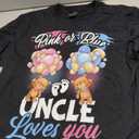 Bears Pink Or Blue Grandpa Loves You Gender Reveal T-Shirt Size M