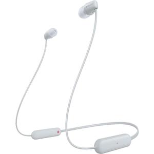 Sony WI-C100 Wireless in-Ear Bluetooth Headphones with Built-in Microphone, White