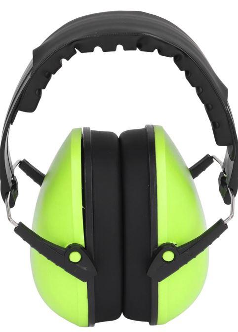 Ear Protection Earmuff NRR 21DB Soundproof Noise Cancelling Headphone Comfortable Earmuff Green for Work Construction and Photography