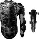 1STORM MOTORCYCLE MOTOCROSS BIKE GUARD PROTECTOR BODY ARMOR BLACK XL