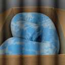 SINWEEK 3 Inch Egg Crate Memory Foam Mattress Topper Queen Size, Soft Mattress Pad for Back Pain Relief, Bed Topper, CertiPUR-US Certified, Blue