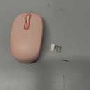 TECKNET Wireless Mouse, 2.4G Quiet Computer Mouse with USB Receiver, 4 Buttons Portable Cordless Mice for Chromebook, Laptop, PC, Mac, 800/1200/1600 DPI - Pink