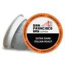 San Francisco Bay Compostable Coffee Pods - Extra Dark Italian (80 Ct) K-Cup Compatible, including Keurig 2.0, Dark Roast