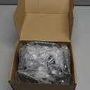 W B D WEIBIDA 2-inch Plate Swivel Caster Wheels Set of 4 Heavy Duty, Load Capacity 2200lbs, Low Gravity Center Black Extra Width Caster with Brake, Durable & Quiet & Sturdy Nylon Wheels for Industrial