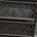 MYPET North States Paws Portable Pet Gate: 26-40" Wide. Pressure Mount. No Tools Needed. Made in USA, 23" Tall, Expandable, Durable Dog Gates for Doorways, Fieldstone Gray