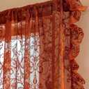 Green Curtains for Living Room 2 Panels - Green Curtains, Boho Rod Pocket Bright Privacy Autumn Window Treatments, 59W x 84L, Green