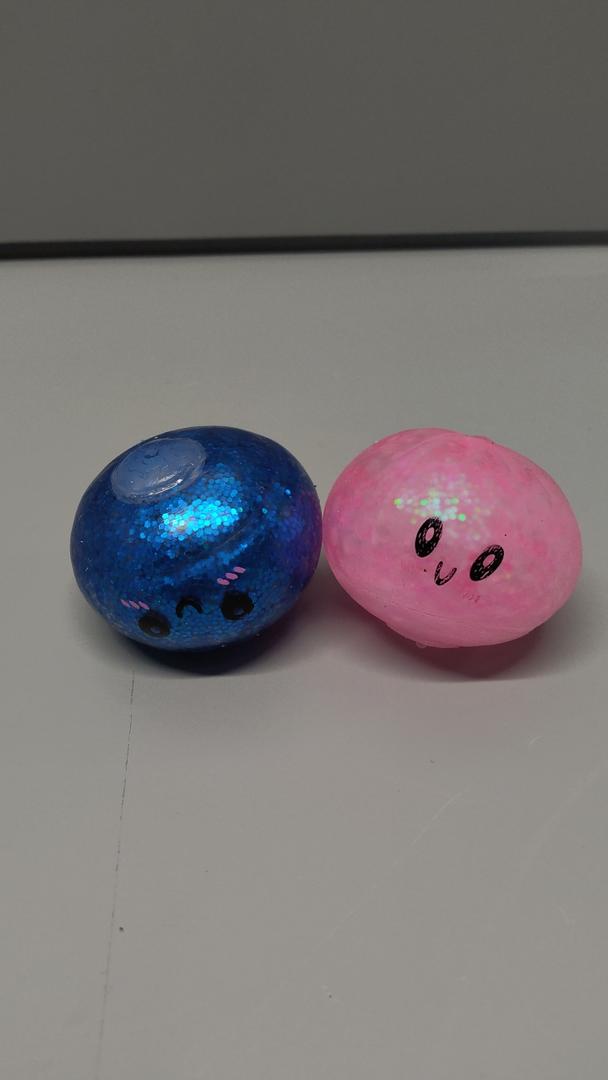 Glitter Dumpling Squishy Toy Dumpling Stress Ball with Steamer Case, Stress Relief, 2 pack