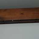 Solid Wood Floating Shelves,23.6in Finished Real Wood Wall Shelves with Heavy-Duty Hidden Bracket, Easy Installation, Set of 2, 23.6in x 7.1in x 1.5in, for Living Room Bedroom Kitchen,Walnut