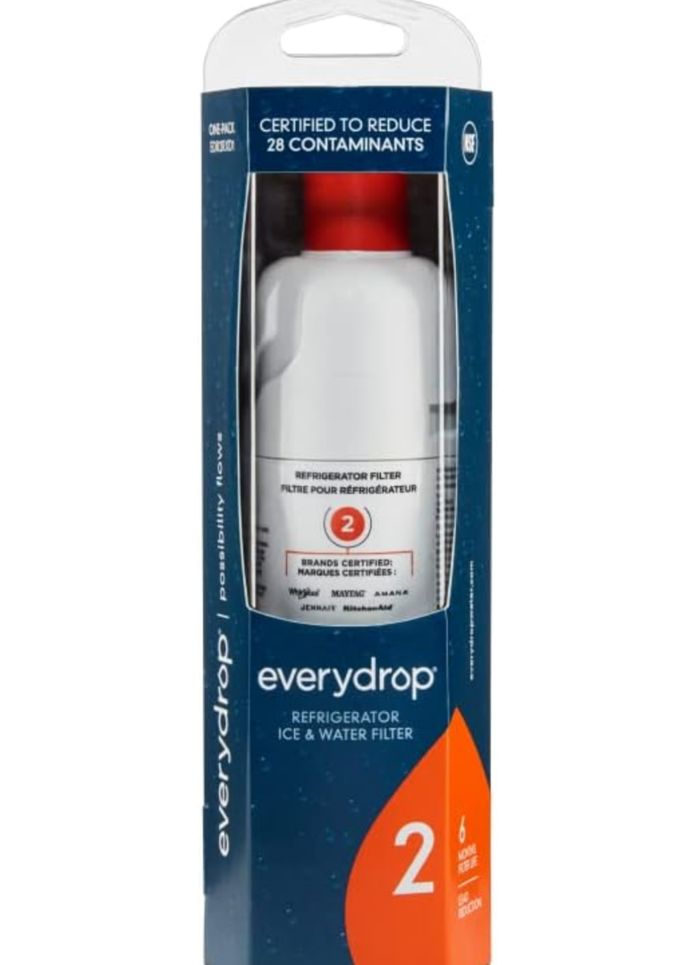 Everydrop by Whirlpool Ice and Water Refrigerator Filter 2, EDR2RXD1, Single-Pack