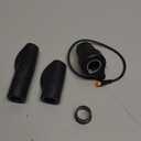 Ebike Half Twist Throttle, FT76X Electric Bicycle Right Handle, Half Throttle Handle with Waterproof Plug, Ebike Modified Thumb Throttle Part for Ebike MTB Conversion Kit Parts