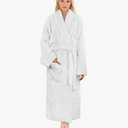 Premium Womens Plush Soft Robe Fluffy, Warm, Fleece Sherpa Shaggy Bathrobe