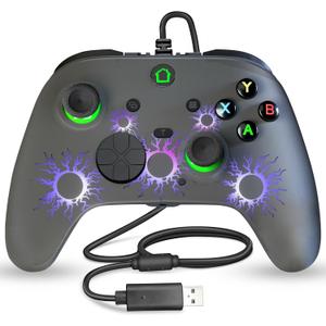 SWVOE [Upgrade by self] Gaming Controller for X-one/X/S/Series, Wired Controller capability with PC and Steam Platforms, Customized Controller with Turbo Function, Programmable Buttons and RGB Light