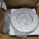 MOTOREVO Rear Brake Kit Compatible with Corolla 2009-2019 (ONLY Rear Disc, Not for Drums) Geomet Coated Brake Rotors & Ceramic Brake Pads [2019 Only for 1.8L Not for 2.0L Engine Models] 259mm Rotors