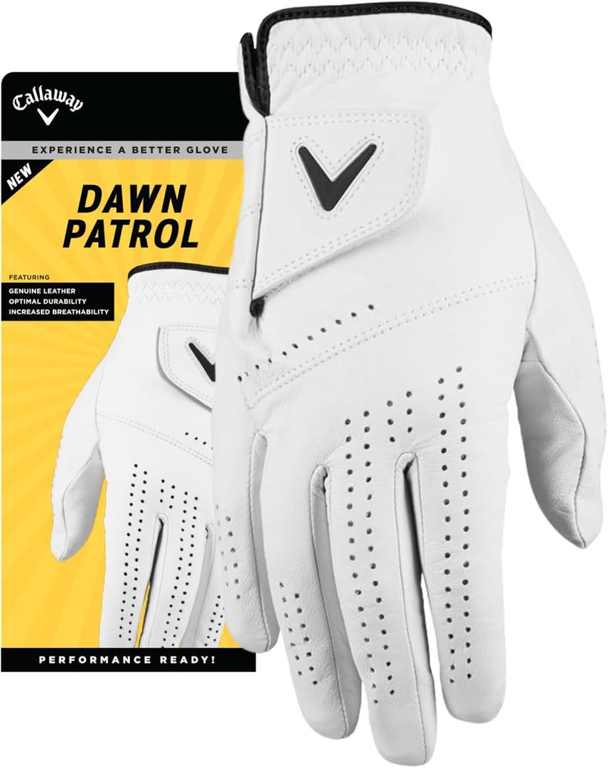 Callaway Golf Dawn Patrol Glove (Medium, White 2024)