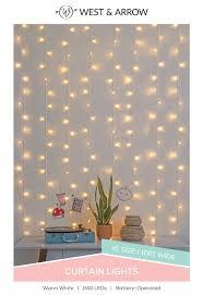 West & Arrow Cascading Curtain String Lights 240 LEDs 1prs