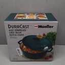 Mueller DuraCast 6 Quart Enameled Cast Iron Dutch Oven Pot with Lid
Sourdough Bread Baking, PFOA-Free, 500°F Oven Safe - All Cooktops incl. Induction, Braising & Slow Cooking, Emerald